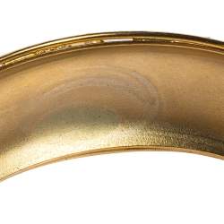 Moschino Gold Tone Tasseled Thimble Bangle Bracelet