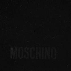 Moschino Black Leather Lion Head Handle iPhone XS Max Case