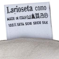 Moschino Grey Gold Button Print Silk Stole