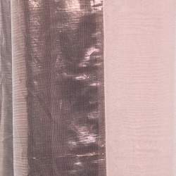 Pre Owned Moschino Pink & Gold Lamé Silk Scarf