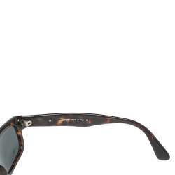 Pre Owned Moschino Brown Tortoise M3530-S Rectangle Sunglasses