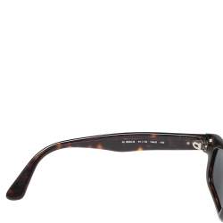 Pre Owned Moschino Brown Tortoise M3530-S Rectangle Sunglasses
