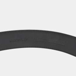 Pre Owned Moschino Black Classic Logo Waist Belt