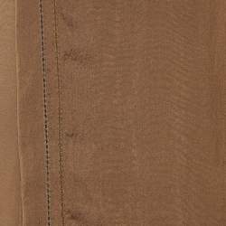 Moschino Khaki Embroidered Detail Silk Stole 