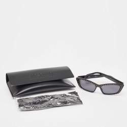 Pre Owned Moschino Black/Gold MOS091/S Studded Cat Eye Sunglasses