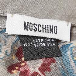 Moschino Larioseta Floral Print Silk Scarf
