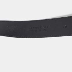 Moschino Black Leather Classic Logo Wait Belt
