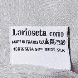 Moschino Light Grey Logo Detail Silk Stole