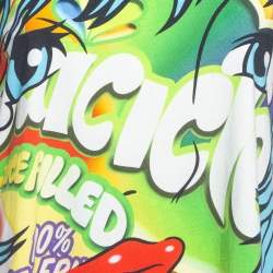 Pre Owned Moschino Multicolor Juice Box Cartoon Print Cotton T-Shirt L