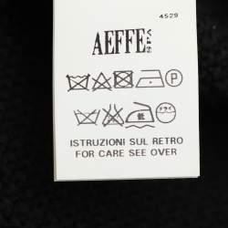 Pre Owned Moschino Black/White Fabric Mini Dress M