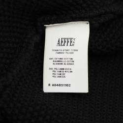 Pre Owned Moschino Black/White Fabric Mini Dress M