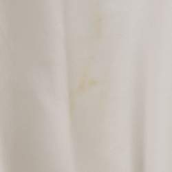 Pre Owned Moschino White Logo Print Cotton Knit Zip-Up Hoodie Jacket XL