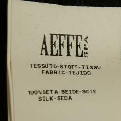 Pre Owned Moschino Black Polka Dot Print Silk Pleated Short Dress S