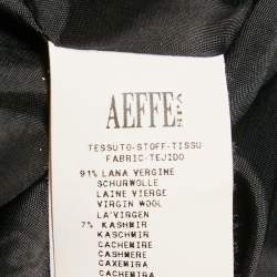 Pre Owned Moschino Black Wool Bow Detail Midi Sheath Dress M