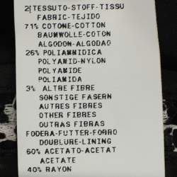 Pre Owned Moschino Black/White Lace Long-sleeved Midi Dress L 