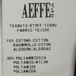 Pre Owned Moschino Black/White Lace Long-sleeved Midi Dress L 