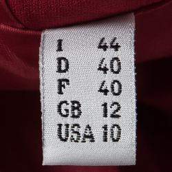 Pre Owned Moschino Couture Multicolor Cherry Print Bottom Ruffle Detail Dress and Blazer Set M