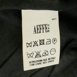 Pre Owned Moschino Cheap & Chic Monochrome Checkered Cotton Coat M