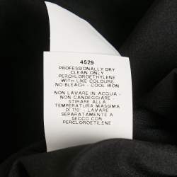 Pre Owned Moschino Cheap and Chic Black Corset Print Crepe Mini Shift Dress S