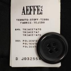 Pre Owned Moschino Black Crepe Trousers M