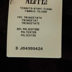 Pre Owned Moschino Black Crepe Pearl Detail Short Dress L