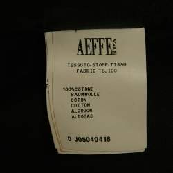 Pre Owned Moschino Black Cotton Biker Jacket L