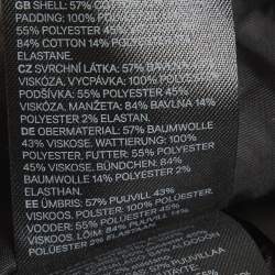 Pre Owned Moschino x H&M Black Disc Printed Cotton Knit Hooded Sweatshirt M