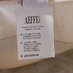 Pre Owned Moschino Couture Metallic Gold Cotton Stretch Tapered Jeans M