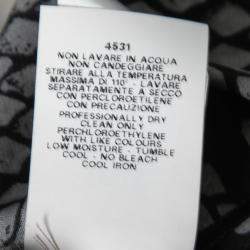 Pre Owned Moschino Cheap and Chic Grey Snakeskin Print Ruffle Detail Dress M