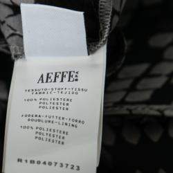 Pre Owned Moschino Cheap and Chic Grey Snakeskin Print Ruffle Detail Dress M