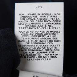 Pre Owned Moschino Cheap and Chic Gray Lamb Fur Leather Lined Belted Gilet S