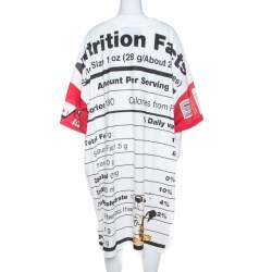 Pre Owned Moschino Couture Multicolor Mr.Funtastik Printed Cotton Oversized T-Shirt Dress M