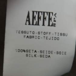 Pre Owned Moschino Couture Sage Green Textured Silk Long Sleeve Cropped Top M