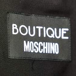 Pre Owned Boutique Moschino Multicolor Polka Dot Printed Crepe Paneled Shift Dress L