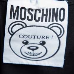 Moschino Couture Black Teddy Bear Embroidered Cotton Crewneck T-Shirt S
