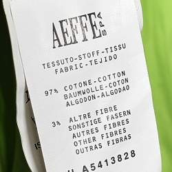 Pre Owned Moschino Cheap & Chic Green Cotton Shell Appliqué Sleeveless Dress L