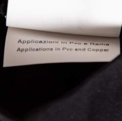 Pre Owned Moschino Black Silk Pearl Embellished Sleeveless Dress M