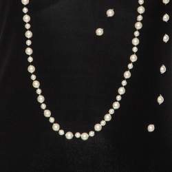 Pre Owned Moschino Black Silk Pearl Embellished Sleeveless Dress M