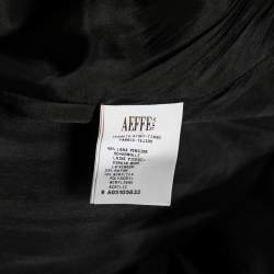 Moschino Black Tweed Appliqué Detail Frayed Blazer L
