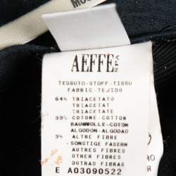 Pre Owned Moschino Black Crepe Cropped Trousers M