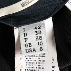 Pre Owned Moschino Black Crepe Cropped Trousers M