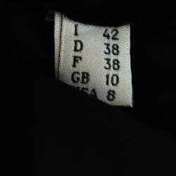 Pre Owned Moschino Black Cotton Zip Embellished Jumpsuit M