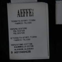 Pre Owned Moschino Black Geometric Embroidered Organza Knee-Length Skirt M