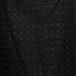 Pre Owned Moschino Black Geometric Embroidered Organza Knee-Length Skirt M