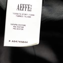 Pre Owned Moschino Black Synthetic Lurex Fringed Sleeveless Gown S