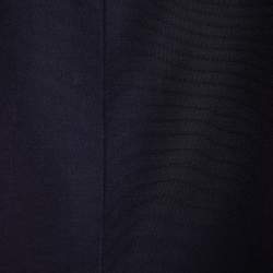 Moschino Black Cotton & Silk Contrast Trim Open Jacket M