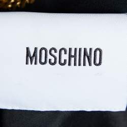 Moschino Black Crepe Tie Detail Jacket M