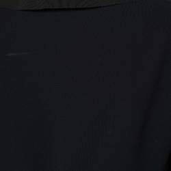 Moschino Black Crepe Tie Detail Jacket M