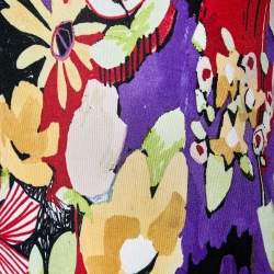 Pre Owned Moschino Multicolor Printed Jersey Sleeveless Shift Dress M