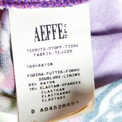 Pre Owned Moschino Multicolor Printed Jersey Sleeveless Shift Dress M